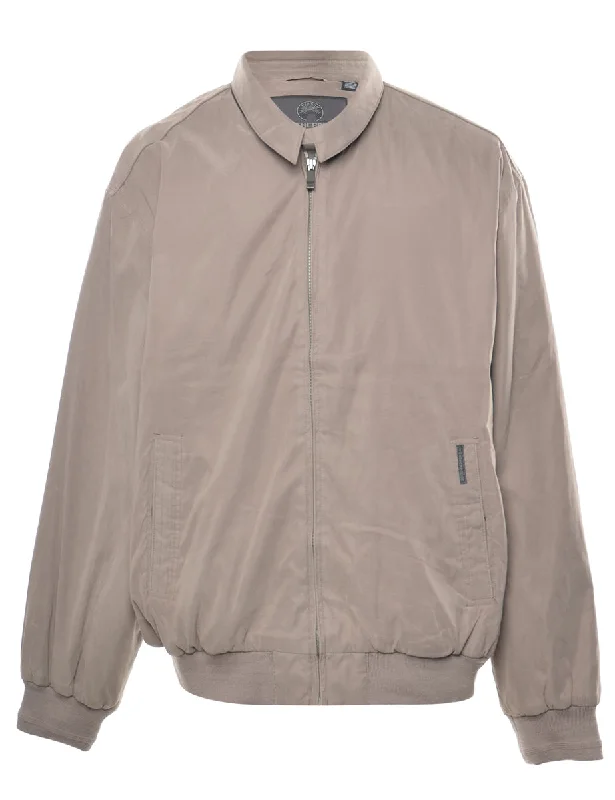 Weather Proof Zip-Front Light Brown Jacket - XL Chenille Fabric Brocade Fabric Lace Fabric Weather Proof Zip-Front Light Brown Jacket - XL Chenille Fabric Brocade Fabric Lace Fabric